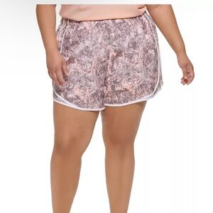 Calvin Klein Performance NWT Plus Size Printed Running Shorts